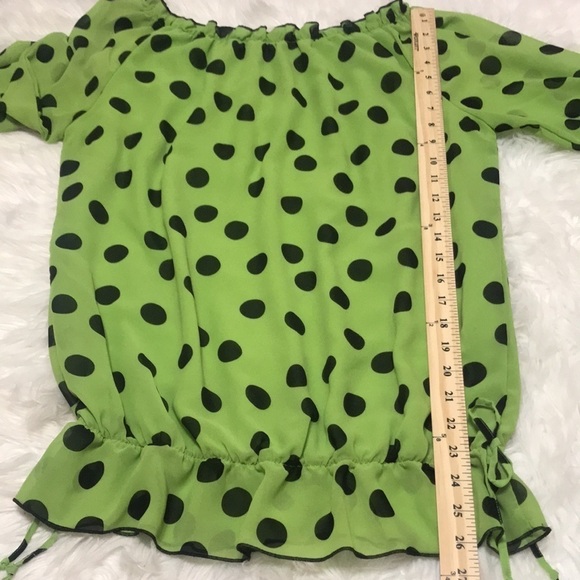 Mischa Polka Dot Top SZ Small - Picture 5 of 10